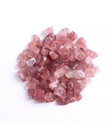 Natural Crystal Rough Specimen 200g 7mm-12mm Natural Red Strawberry Gravel Crystal Stones for fengshui CraftsStone Crystal