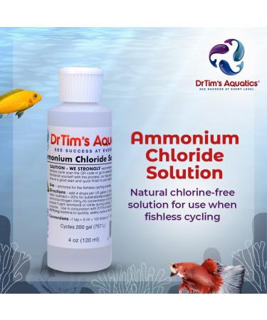 Dr Tim's Aquatics 830 Ammonium Chloride 2 Oz Bottle - Buy Online on GoSupps.com