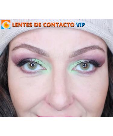 Jade VIP Green Contact Lenses - Supernatural Design Annual Use Color Without Strength (2 Lenses) + Case Tweezers & Silicone Applicator - International Shipping Available - Buy Online on GoSupps.com