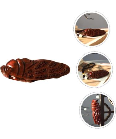 Exceart Wooden Handle Key Rings - Chinese Chain Pendant Unique Wood-Carved Mobile Accessories Cell Phone & Car Keychains Handbag Decorations - Buy Online on GoSupps.com