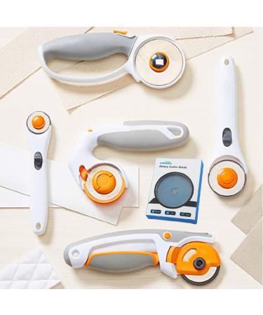 KISSWILL 45mm Rotary Cutter Blades 10 Pack - Fits Fiskars, Olfa, Martelli - Durable Blades for Quilting, Scrapbooking, Sewing, Arts & Crafts - Buy Online on GoSupps.com