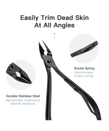 Professional 16Pcs Nail Clippers Set | Men's & Women's Manicure Pedicure Kit | Stainless Steel Travel Grooming Set with Tweezers & Cuticle Remover - Black - Buy Online on GoSupps.com