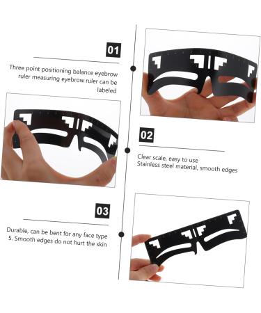 MAGICLULU 4 Pcs Eyebrow Ruler Eyebrow Stencil Template Practical Female Makeup Tool Artifact Make up - Buy Online on GoSupps.com