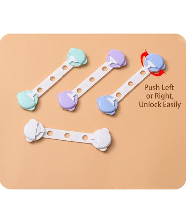 8 Pcs Child Safety Cupboard Locks | Strong Adhesive Baby Proofing for Cabinets, Drawers, Fridge | No Tools or Drilling Needed - Buy Online on GoSupps.com