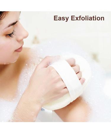 CYCOCRE Natural Exfoliating Loofah Sponge Shower Scrub - 2PCS Premium Body Scrubbers for Men and Women - Buy Online on GoSupps.com