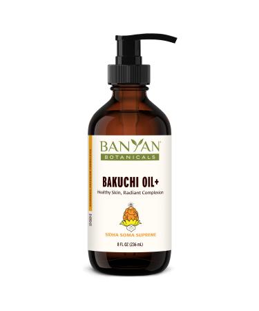 Banyan Botanicals Bakuchi Oil+ Natural Face Oil & Body Oil with Bakuchiol & Ayurvedic Herbs to Support Healthy & Radiant Skin 8 oz Non-GMO Sustainably Sourced Physician-Formulated Bakuchi Oil 8oz
