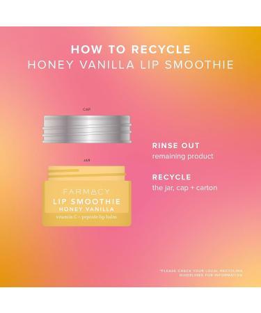 Farmacy Peptide Lip Balm | Hydrating Lip Smoothie with Vitamin C - Nourishing Treatment for Plump Smooth Lips | Honey Vanilla 10g - Buy Online on GoSupps.com