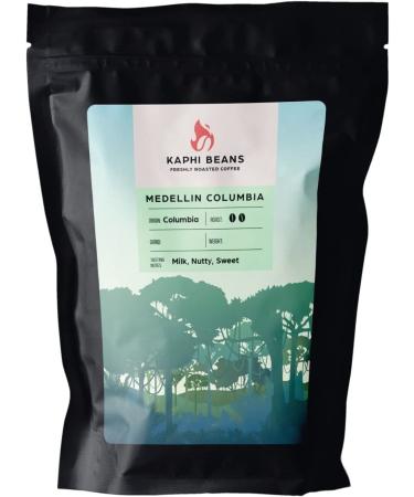 Kaphi Beans Roasted Coffee - Medellin Colombia - Medium Roast - 100% Arabica Beans - Freshly Roasted Whole Beans - (Pack of 1kg)
