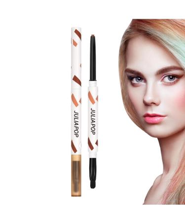 Eyeshadow Stick | Cream Gel Texture Multicolors Eyeliner Makeup with Brush Quick Drying Eye Liner Long Lasting Eye Pencil Makeup Supplies Dtt Novelty Orange