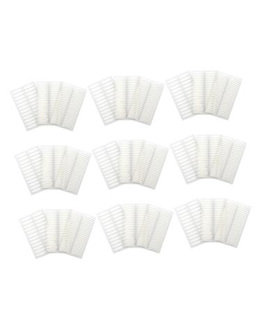 minkissy Clear Tape 45 Sheets Natural Invisible Double Side Eyelid Tapes Sticker Self-adhesive Sticker Slim Oval Shape Eyelid Sticker Eyelid Lift Tape Strips White Man Eyelid Stickers Eyes