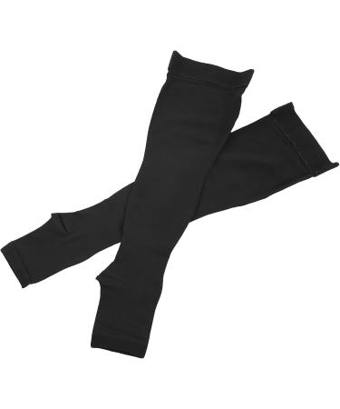 Fybida Long Compression Socks with Open Toe - Breathable Stockings for Leg Edema Relief & Comfort - Buy Online on GoSupps.com