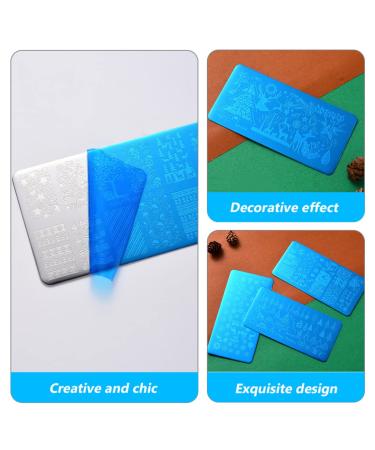 Lurrose 8-Piece Christmas Nail Stamping Plates - Stainless Steel Nail Art Stamps for DIY Manicure - Impressive Nail Art Kit - Buy Online on GoSupps.com