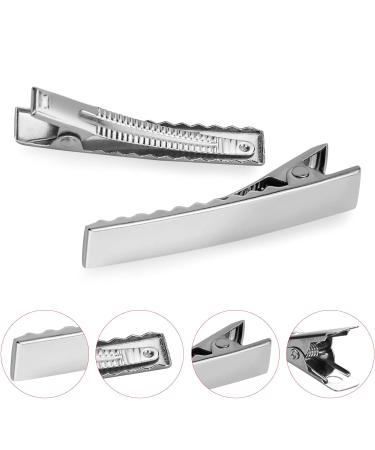 Iyinjuan 60 Pcs Duck Hair Clips - 1.85 Silver Metal Alligator Hairdresser Clamps & Curl Clips - Durable Hair Styling Accessories - Buy Online on GoSupps.com