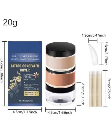  G n rique Waterproof Concealer Cream Full Coverage Foundation 1.1x1.65in Quick Fix Makeup Matte Natural Finish Long-Lasting Formula for Neck Arms Face Use for Men Women - Buy Online on GoSupps.com