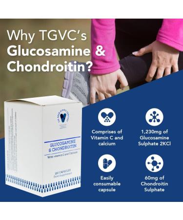 Glucosamine & Chondroitin 120 Capsules - Bone & Joint Care Supplement (1 Month Supply) - Buy Online on GoSupps.com