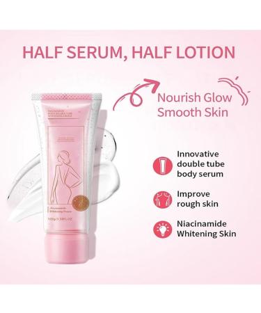 QPASRLAL Aisasea Double Tube Whitening Cream Niacinamide Body Lotion Double Tube Body Lotion Dry Skin Suitable for All Skin Types - Buy Online on GoSupps.com