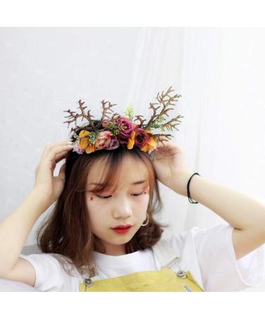 Amosfun Christmas Reindeer Antlers Headband - Festive Holiday Hair Accessory for Christmas Party - Buy Online on GoSupps.com