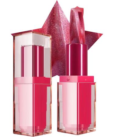 Shimmering lipstick for women - moisturizing shimmering lip balm - glittery lipstick. Moisturizing lip balm waterproof cosmetics long-lasting lipstick for - Buy Online on GoSupps.com