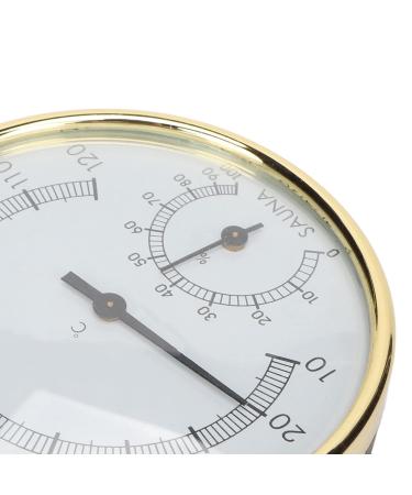 Wall-Mounted Sauna Thermometer & Hygrometer - Accurate Air Humidity Measurement with Stainless Steel Scale - Buy Online on GoSupps.com