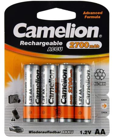 Camelion NH-AA2700-BP4 1.2V 2700mAh AA NI-MH Rechargeable Batteries - 4 Pack Blister | International Shipping Available - Buy Online on GoSupps.com