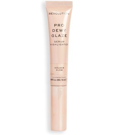Revolution Pro Dewy Glaze Serum Highlighter Lightweight & Blendable Illuminating Formula Golden Glow 12 ml - Buy Online on GoSupps.com