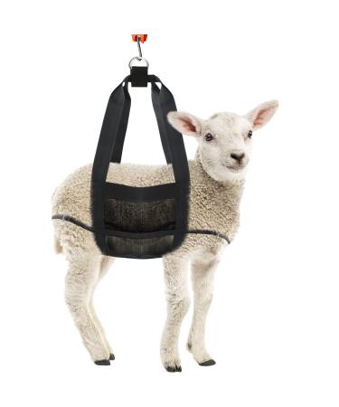 Pertypet calf sling for weighing dogs weight scale with the adjustment belt and reinforced Velcro fasteners cattle loop lambs goats alpacas