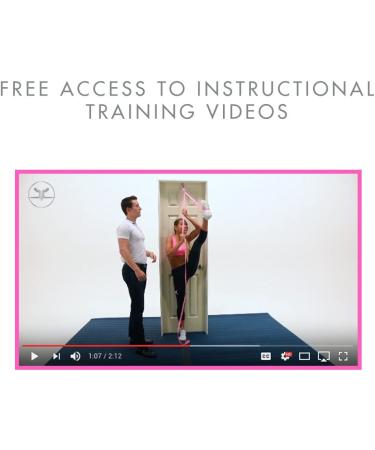 Stunt Stand Door Flexibility & Stretching Leg Strap - Ideal for Cheer, Dance, Gymnastics - Free How-to-Use Links - Black - Buy Online on GoSupps.com