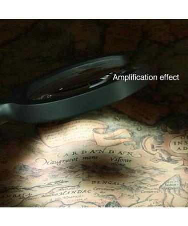 Magnifyings Educational Hobby Magnifiers Handheld 5X Optical Glass Magnifier with Metal Led Lamp Reading All Metal Frame Magnifying Glass - Buy Online on GoSupps.com