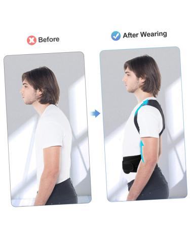 FRCOLOR Back Support Belt - Posture Corrector for Men | Heat Adjustable Hunchback Device | Portable Back Straightener | Family Support Brace - Buy Online on GoSupps.com