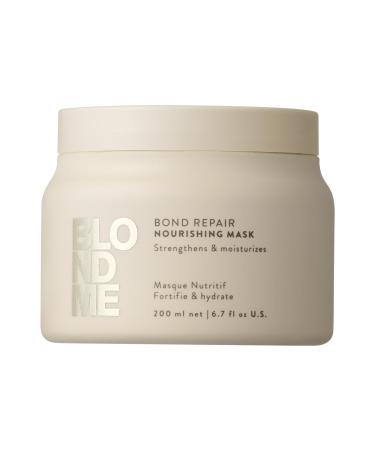 Schwarzkopf Professional BLONDME Bond Repair Nourishing Mask Masque Capillaire R parateur Profond ment Nourrissant Lisser Les Cheveux Poreux Hydratant Et Adoucissant 200 ml
