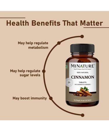 minature Cinnamon Tablets | Herbal & Plant Based| Support Immunity| Gluten Free Non-GMO |Overall Wellbeing |90 Tablet 45 Days Supply 500mg - Buy Online on GoSupps.com
