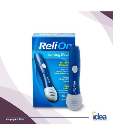 ReliOn Lancing Device: Ultimate Diabetes Care Guide with 10 Ultra-Thin Lancets - Buy Online on GoSupps.com