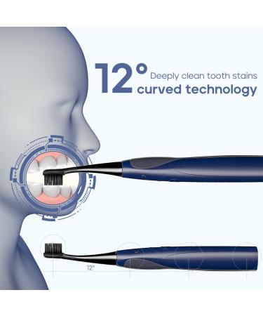 SEAGO Electric Toothbrush | 42,000 VPM Motor | 5 Modes | 2 Dupont Brush Heads | Fast Charge | Whitening Sonic Toothbrush for Adults & Kids - Blue - Buy Online on GoSupps.com