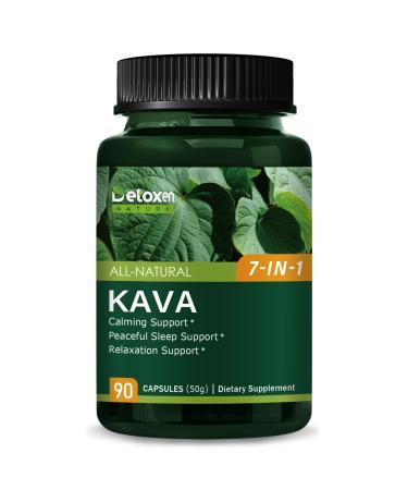 DetoxenNATURE Herbal Formula Kava Extract for Calming Support Peaceful Sleep Support & Relaxation Support. 90Capsules