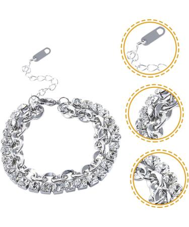 PACKOVE 5pcs Rhinestone Bracelet Charm Bracelets Beaded Jewelry Bracelet for Charms Chain Bracelet Wrist Bracelet Layering Bracelets Girls Bracelet The Chain Wrist Chain Miss Rhinestones - Buy Online on GoSupps.com