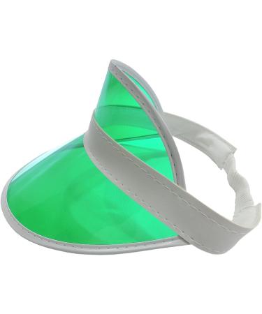 Green Clear Plastic Sun Visor for Tennis, Beach, Golf, and Casino - Buy Online on GoSupps.com