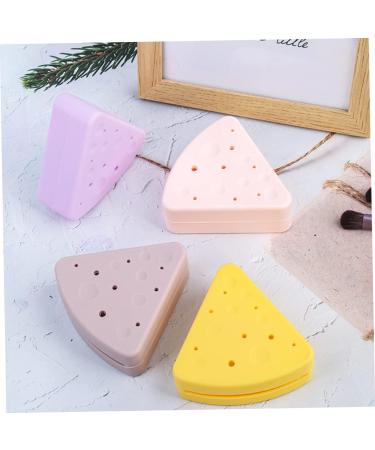 FRCOLOR 5pcs Silicone Powder Puff Holder - Triangular Makeup Accessories & Breathable Cosmetic Storage Case for Perfect Beauty Application - Buy Online on GoSupps.com