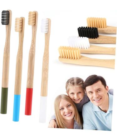 FRCOLOR 8 Pcs Wooden Toothbrush Set - Eco-Friendly Bristle Toothbrushes for Adults | Sustainable Dental Care - Buy Online on GoSupps.com