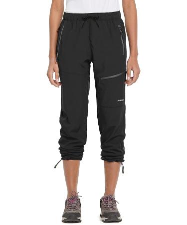 Baleaf Women's Quick Dry Lightweight Hiking Pants - Water Resistant Cargo Pants | Black, Large - Buy Online on GoSupps.com