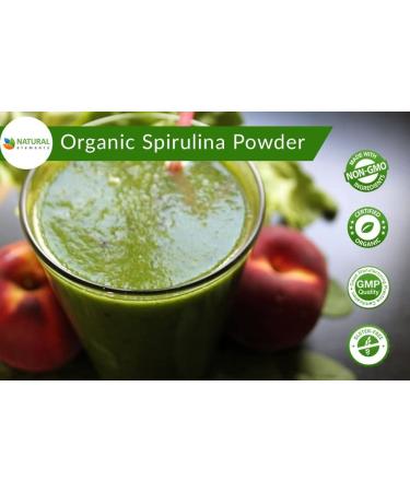 Premium USDA Organic Spirulina Powder - Blue Green Algae from California & Hawaii | 100% Vegetarian & Vegan Superfood for Smoothies - Buy Online on GoSupps.com