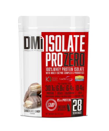 DMI INNOVATIVE NUTRITION DMI Isolate Pro Zero - 100% Whey Protein Isolate with DigeZyme & LactoSpore - 30g Protein 6.8g BCAA No Added Sugars - Recovery & Muscle Development - (1kg