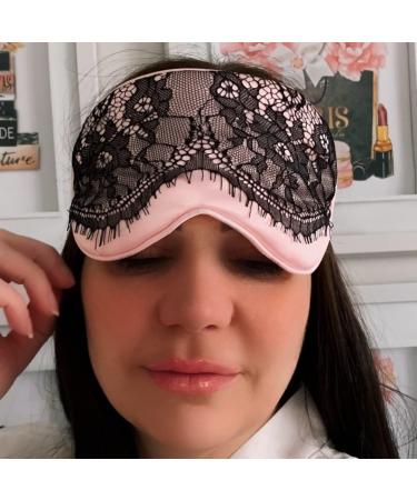 Elegant Silk & Satin Sleep Masks for Women | Adjustable Lace Blindfolds | Perfect Mother's Day Gift in Pink - Buy Online on GoSupps.com