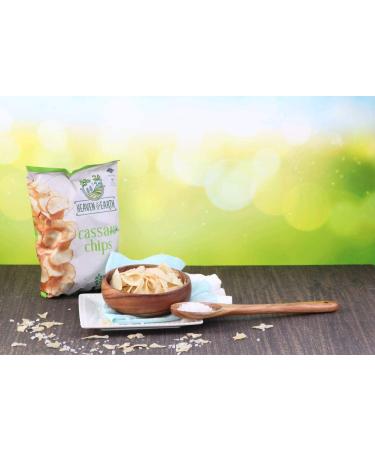 Heaven & Earth Cassava Chips 5oz (2 Pack) - Gluten Free Non GMO - 5 Ounce (Pack of 2) - Buy Online on GoSupps.com