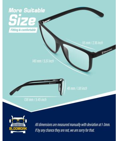 Bloomoak Clear Night Driving Glasses | Non-Tinted Night Vision | Anti-Reflective Black Frame - Buy Online on GoSupps.com