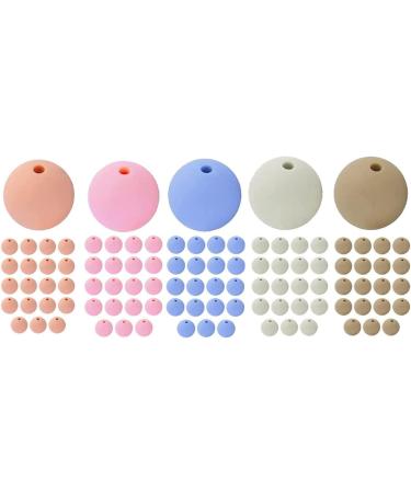 100 Pcs 9mm Round Silicone Beads Set for DIY Necklace Bracelet, Teething & Chewing Beads for Handicraft Jewelry - Buy Online on GoSupps.com