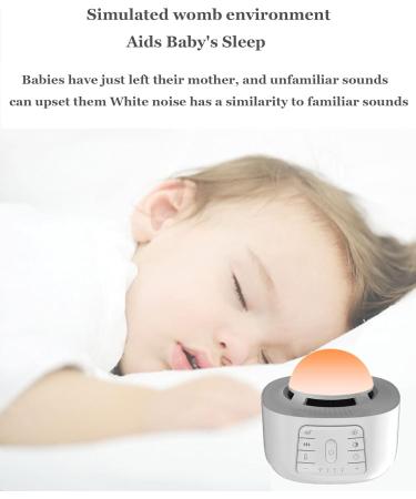 Sound Machines White Noise Machine with Various Natural Soothing Sounds 8 Levels of Brightness can be Adjusted by AC or USB for Baby Kids Adults - Buy Online on GoSupps.com