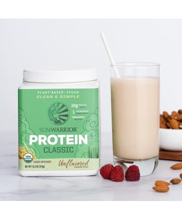 Sunwarrior Foods Sunwarriorr Brown rice protein powder with bcaa and amino acids raw rice protein shake gluten free low carb dairy free Vegetable classic sprouted brown rice protein powder natural 750 g - Buy Online on GoSupps.com