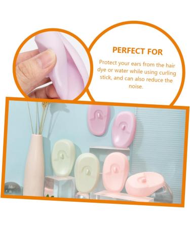 Hoement 3 Pairs Ear Muffs Make up Ear Covers Home Tools Ear Covers for Hair Dye Hair Coloring Products Hair Stencils for Barbers Accessories Modeling Silica Gel - Buy Online on GoSupps.com