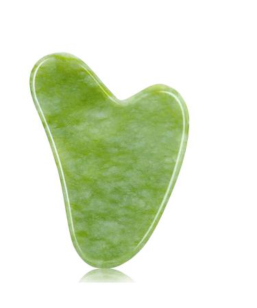 Gua Sha Facial Tools made of Natural Jade Stone Facial Tools for Face and Body-Green