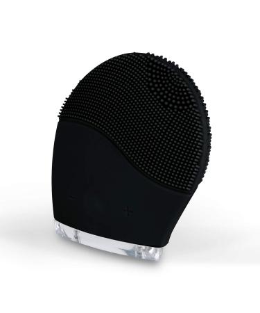 Create / face wave / facial cleaning brush made of silicone for rejuvenating the skin massager for all skin types vibration technology black